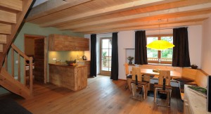 Die Wohnung Sommerwwiese verfügt über eine zusätzliche Maisonette, Foto: Obergluniger