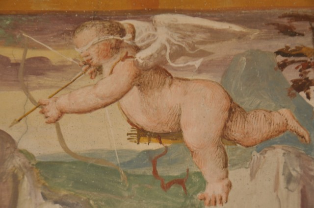 Amors Pfeil - von einer Freske in Bozens Burg Runkelstein, Foto TV Bolzano-Bozen