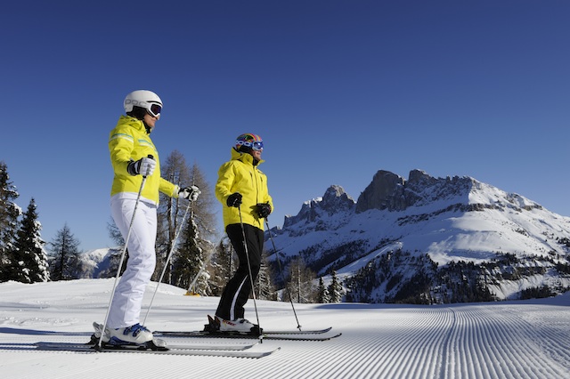 Das imposante Massiv des Latemar soll sich ab 2014 komplett per Ski und zu Fuß umrunden lassen; Foto_Carezza