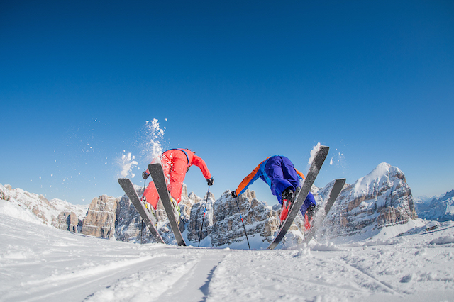 Start frei – auch fur Freizeitsportler auf den Pisten in den Dolomiten; Foto: Dolomiti Superski/Press Alta Badia