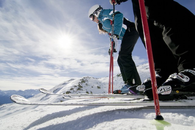 im Skigebiet Haider Alm, geht’s auch in der Hauptsaison entspannt zu. Foto Ortler Skiarena; Alex Filz